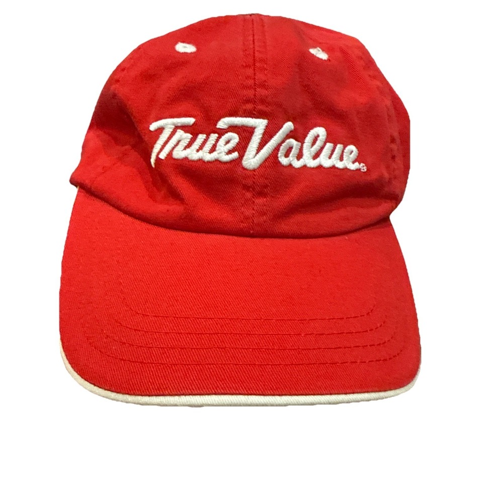 True Value Hardware Hat Cap Size Adult‎ One Size Fits Most Red Adjustable H151